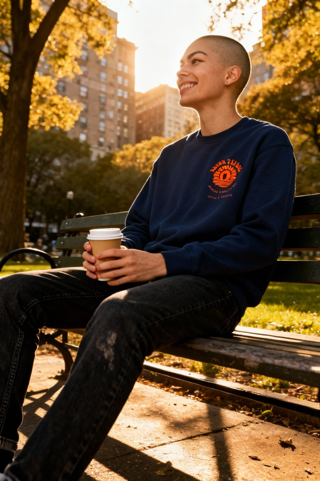 Dawn Patrol Coffee Navy Sweatshirt