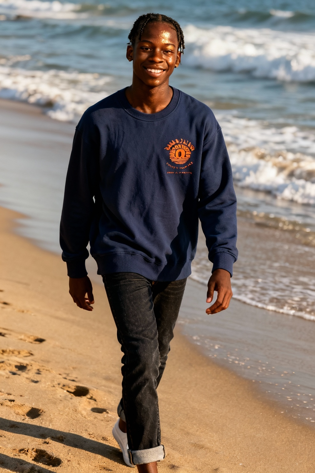 Dawn Patrol Coffee Navy Sweatshirt