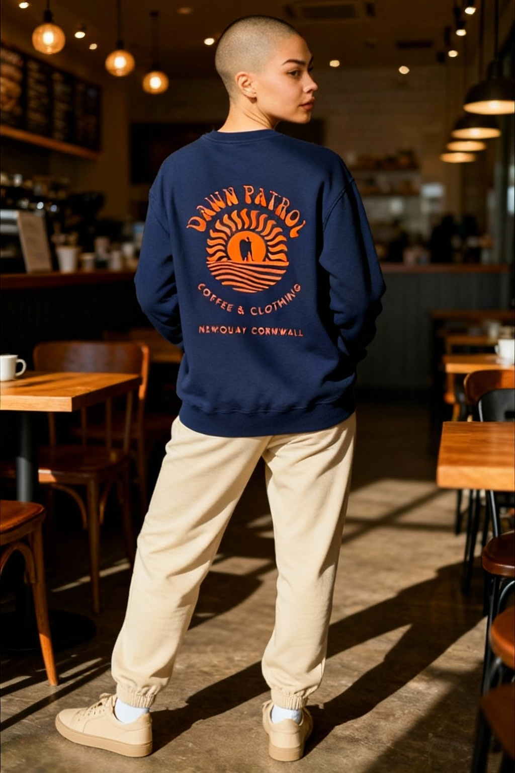 Dawn Patrol Coffee Navy Sweatshirt