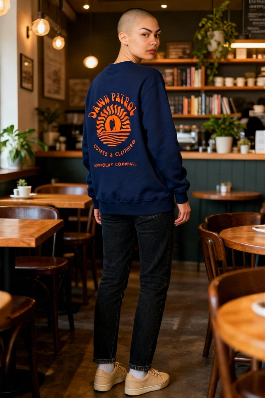 Dawn Patrol Coffee Navy Sweatshirt
