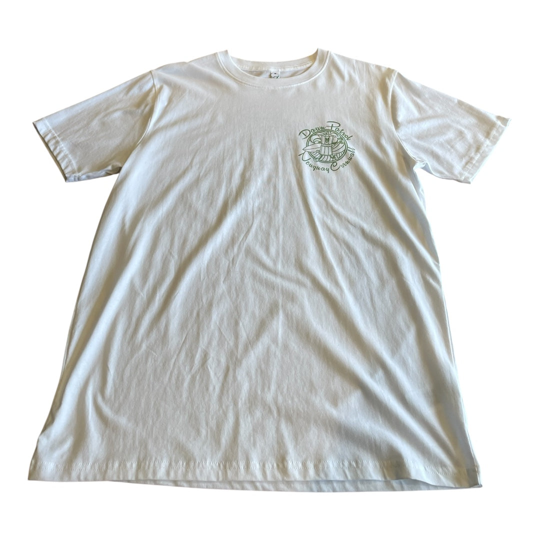 Dawn Patrol Surfing Mokka Pot White TShirt