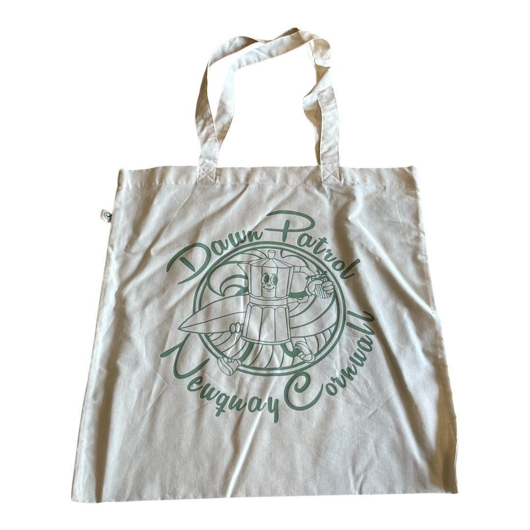 Dawn Patrol Surfing Mokka Pot Tote Bag
