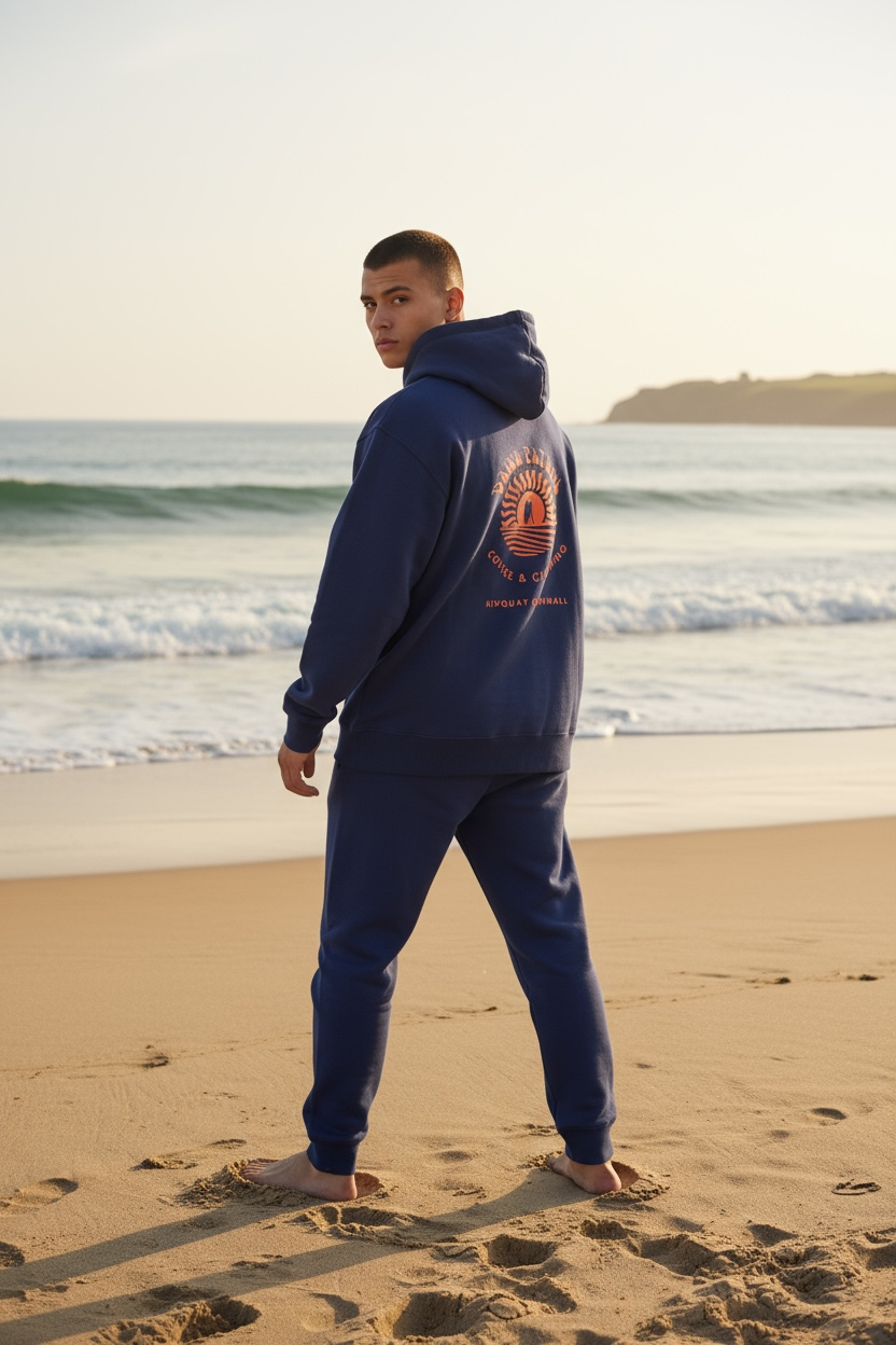 Dawn Patrol OG Logo Navy Hooded Sweat
