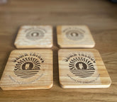 Dawn Patrol Wooden Coasters
