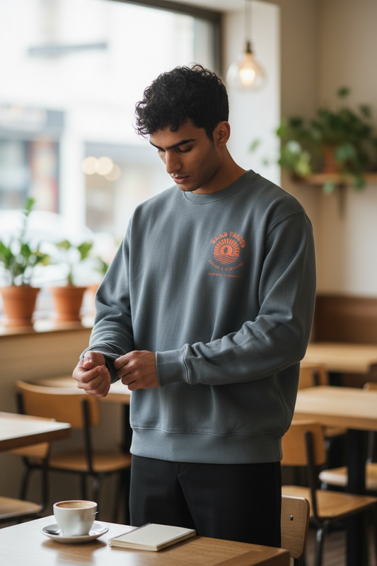 Dawn Patrol Coffee Grey Sweatshirt