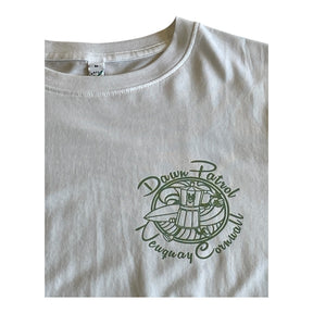 Dawn Patrol Surfing Mokka Pot White TShirt