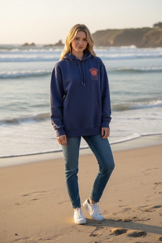 Dawn Patrol OG Logo Navy Hooded Sweat