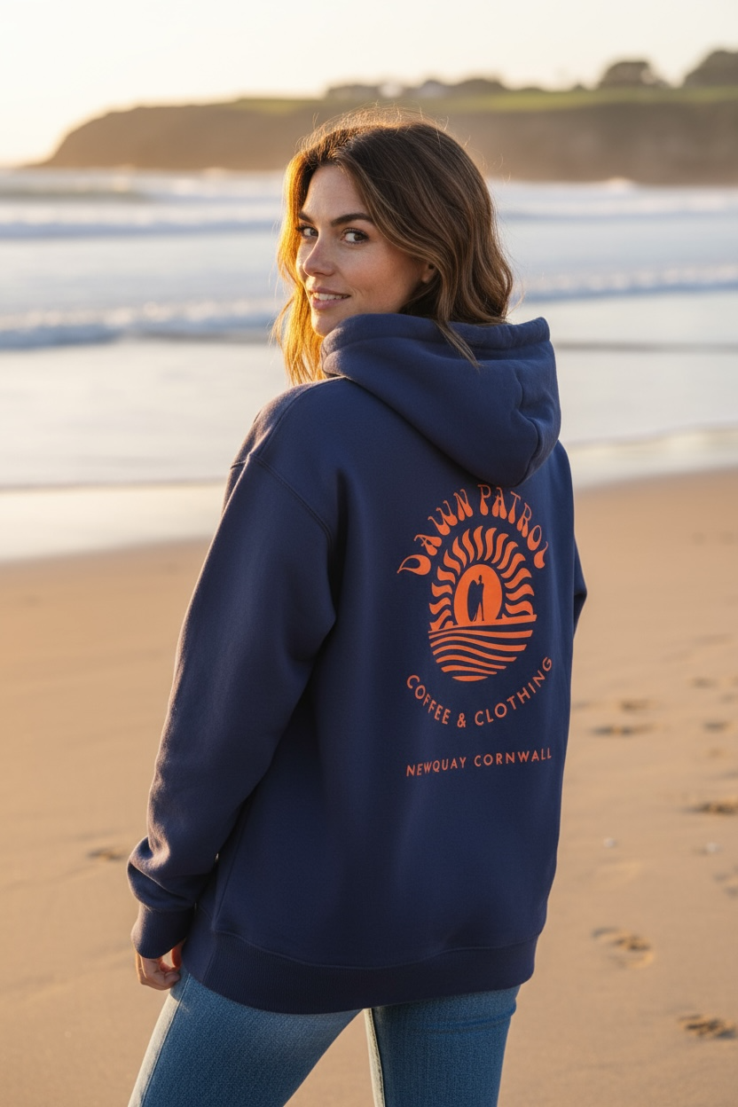 Dawn Patrol OG Logo Navy Hooded Sweat