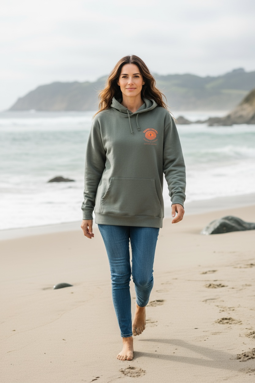 Dawn Patrol OG Logo Grey Hooded Sweat