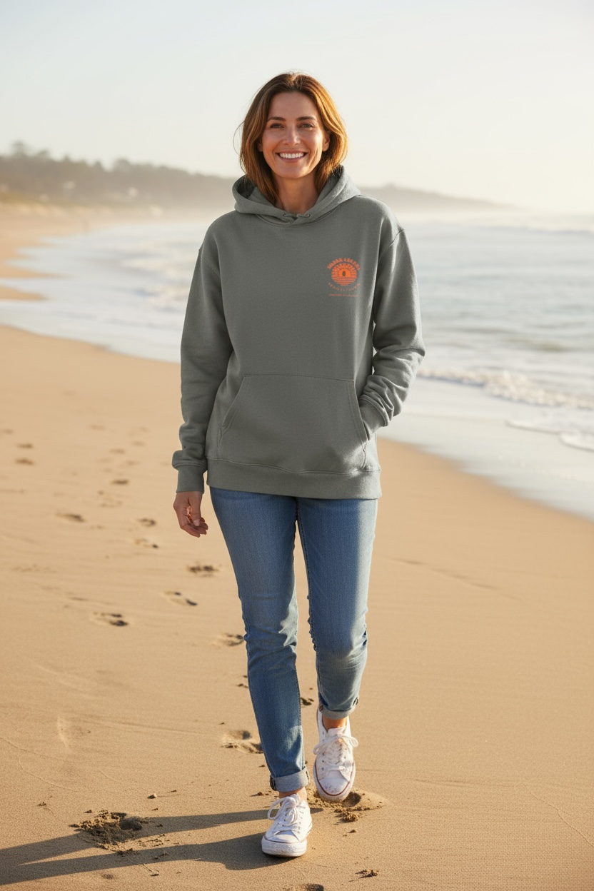 Dawn Patrol OG Logo Grey Hooded Sweat